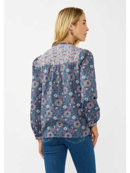 Quilted Yoke Blouse