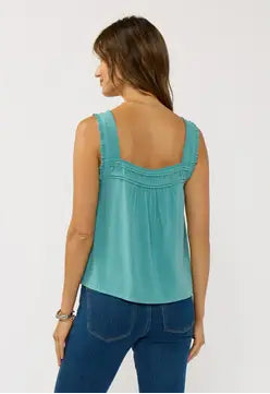 Dobie Pintuck Teal Tank
