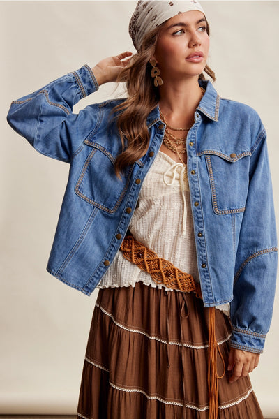 Sally Jo Denim Shacket