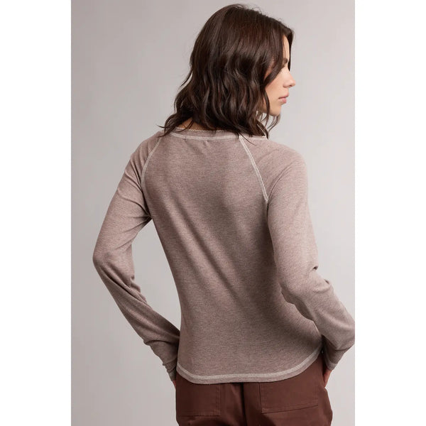 Scallop Trim Henley Top