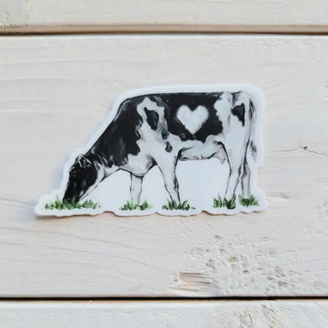 Love Cow Vinyl Sticker