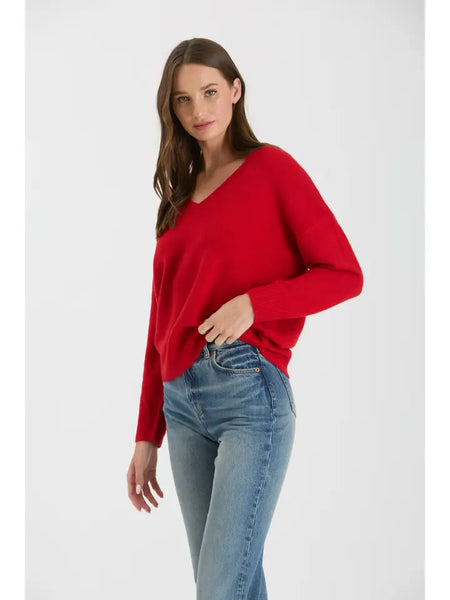 Nori Red Knit Sweater