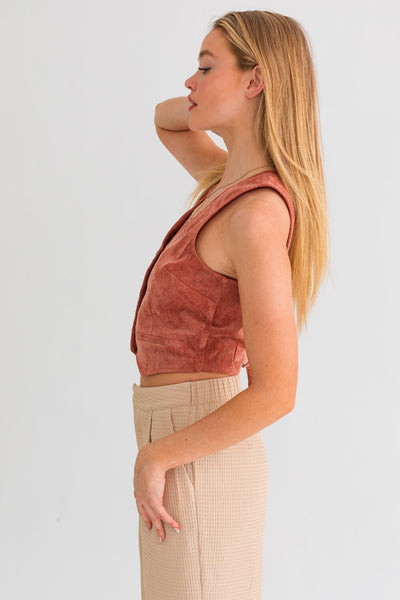 Baby Corduroy Cropped Vest