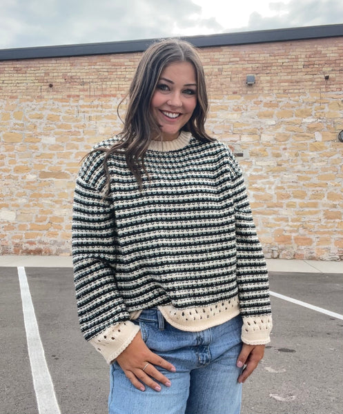 Samantha Contrast Sweater