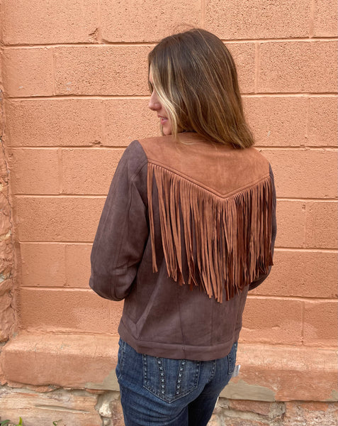 Tobie Faux Suede Jacket