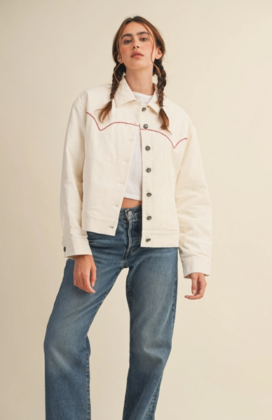 Larsen Embroidered Cord Jacket