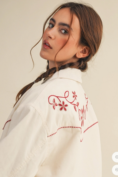 Larsen Embroidered Cord Jacket