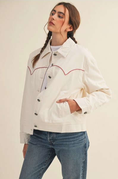 Larsen Embroidered Cord Jacket