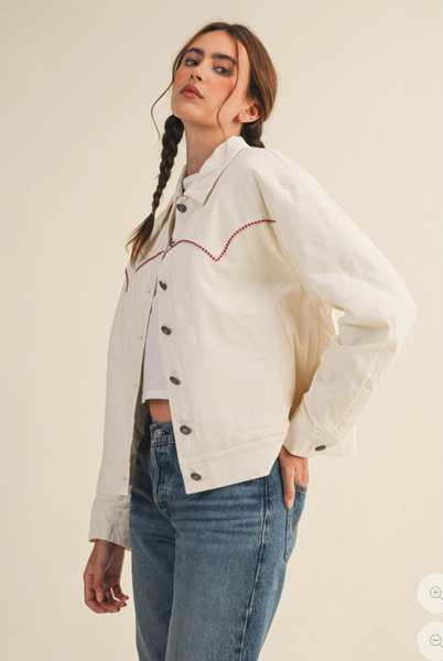 Larsen Embroidered Cord Jacket