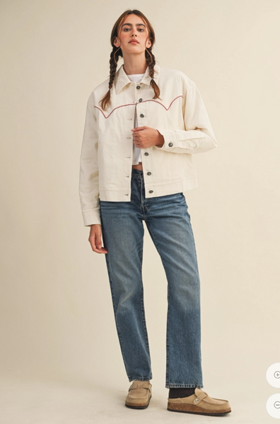 Larsen Embroidered Cord Jacket