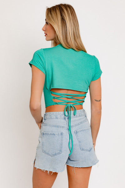 Back Lace Up Top