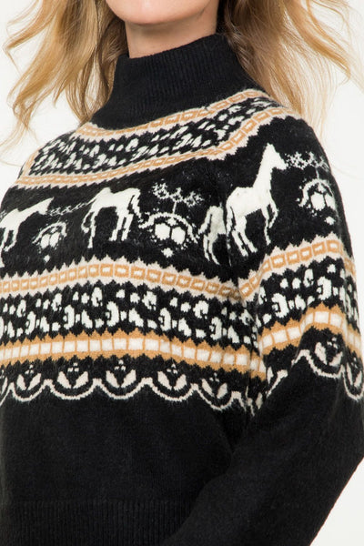 Fair Isle Horse Sweater