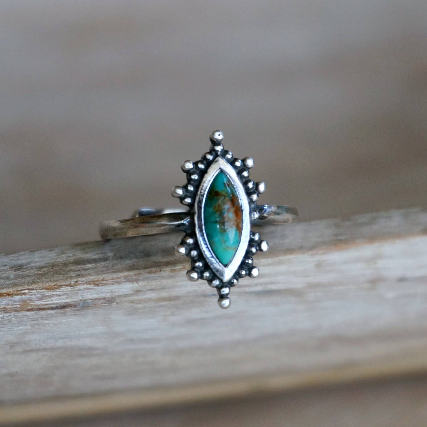 mesa turquoise ring