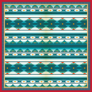turquoise aztec scarf