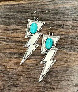 Turquoise Bolt Earrings