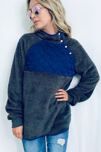 sherpa fleece pullover