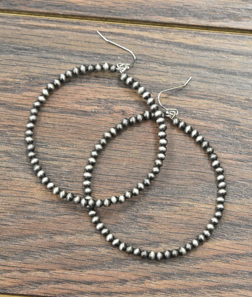 navajo pearl hoop earrings