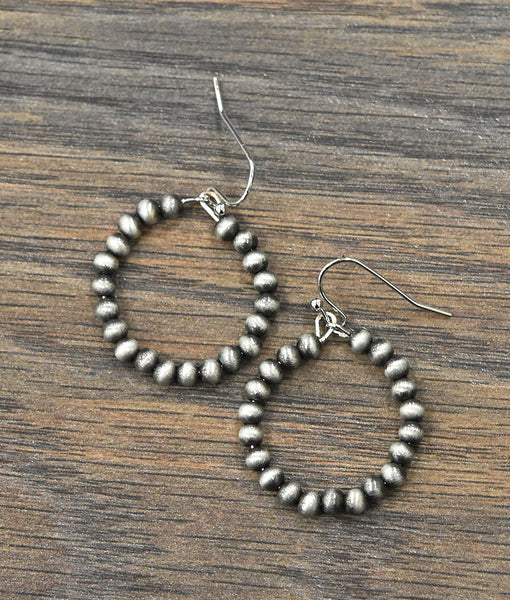 Mini Navajo Pearl Hoops