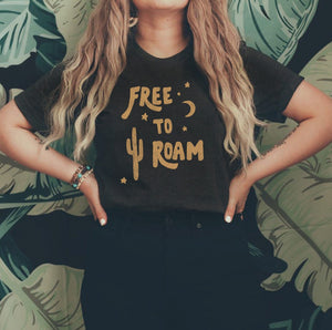 "free to roam" tee s
