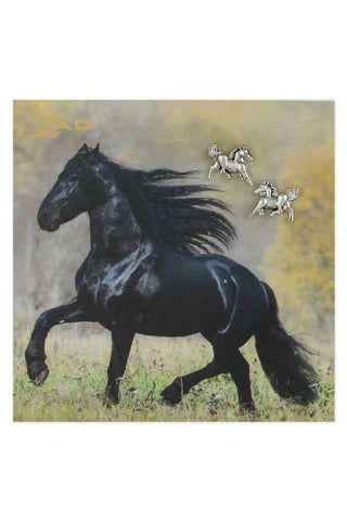 silver horse studs