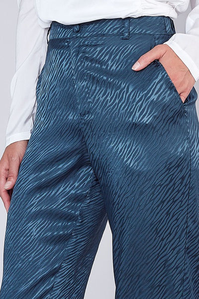 jacquard zebra print pants