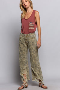 darby animal print jeans s
