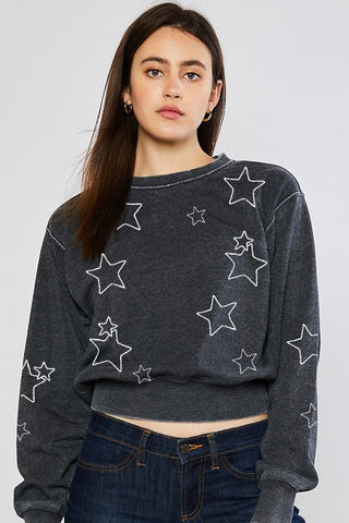 charcoal star sweatshirt
