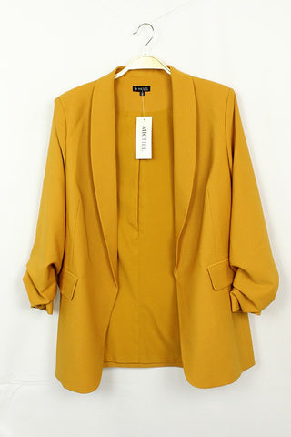 mustard blazer