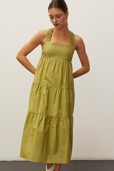 delilah fern tiered dress
