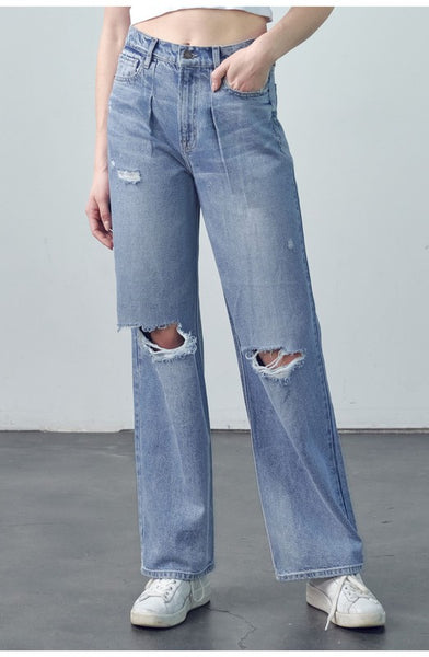 hidden logan pleated jeans