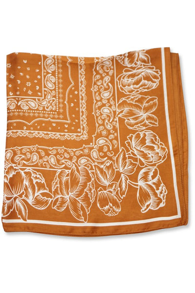 classic copper bandanna scarf