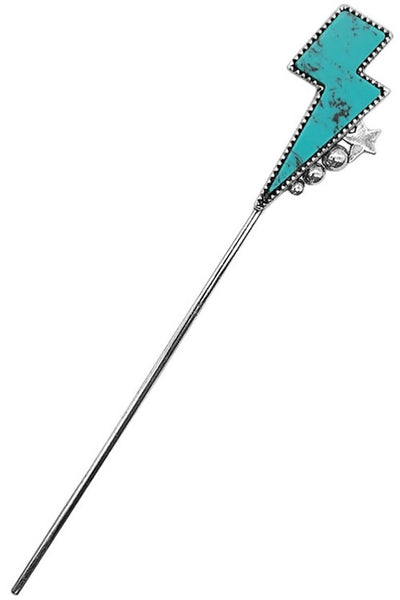 turquoise hair pin bolt