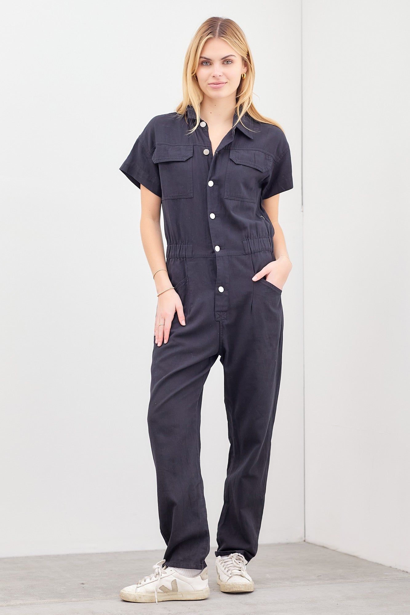 Midnight Denim Utility Jumpsuit