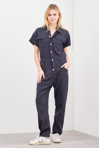 Midnight Denim Utility Jumpsuit