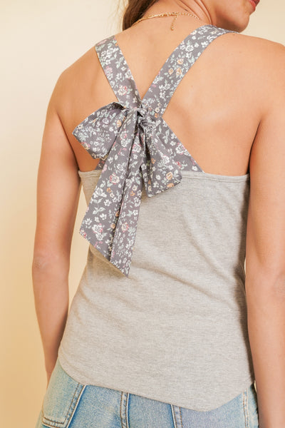 floral bow tank