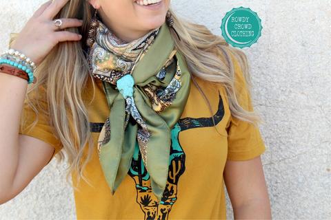 paisley wild rags olive