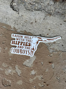 raisin' hell sticker