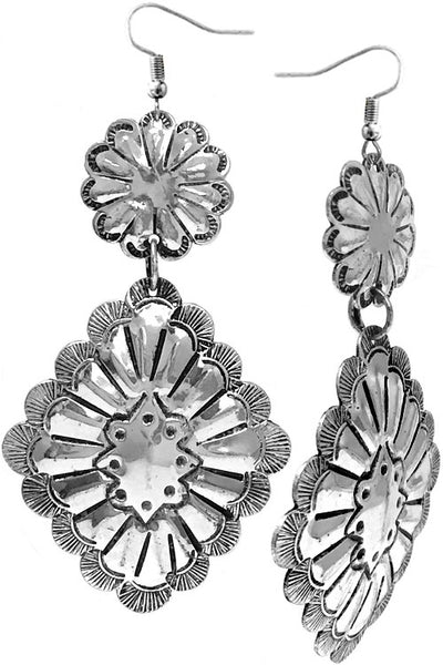 charlene silver concho earrings