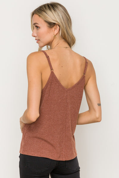 rust knit camisole