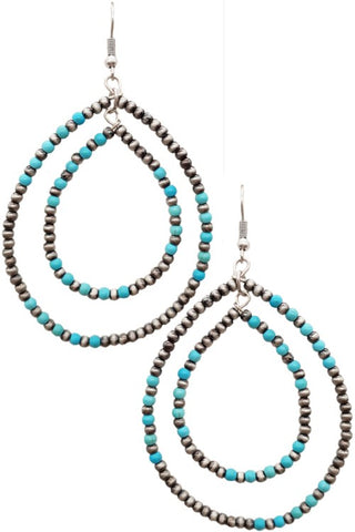 mini navajo pearl earrings