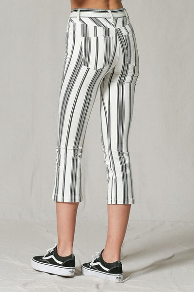 blank paige striped denim pants