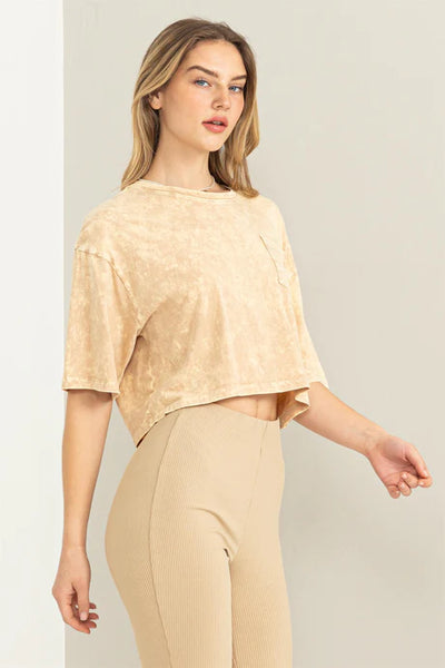 Caffe Latte Cropped Tee