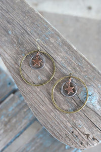 tara mixed metal earrings