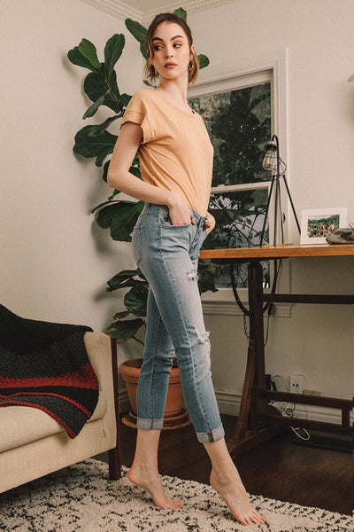kancan button girlfriend jeans