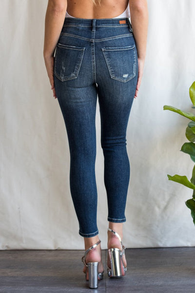 sneak peek high rise skinny jeans