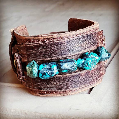turquoise nugget bracelet