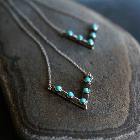 scout turquoise choker necklace