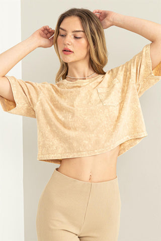 Caffe Latte Cropped Tee