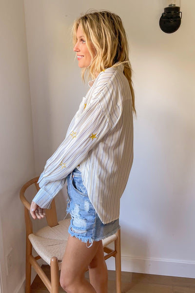 stars & stripes boyfriend shirt