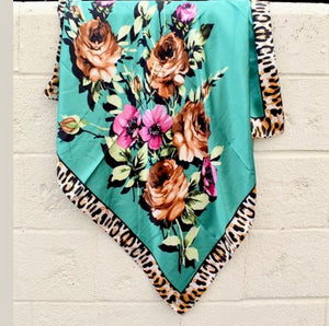 Turquoise Floral Wild Rag – Hippie-Ki-Yay Boutique